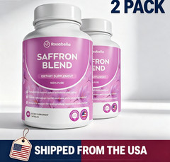 2 Rosabella 88mg Supplement Saffron for Mental Clarity Digestion Positive Mood