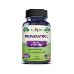 Organic Resveratrol 1000 Mg Anti-Aging,Heart And Brain Booster 1/2/3/5 Bottle