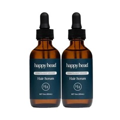 (2-Pack) Happy Head Hair Regrowth Serum – Leave In Scalp & Hair Treatment Drops
