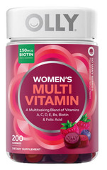 OLLY Womens Multi Vitamin Gummies 200ct A C D B Biotin Folic Acid Blissful Berry