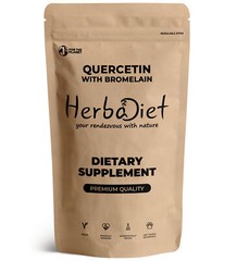Quercetin Bromelain Powder for Immune Support, Natural Antihistamine 100mg