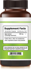 Black Cohosh, Helps with Menopausal Symptoms, Heart Palpitations, Tinnitus