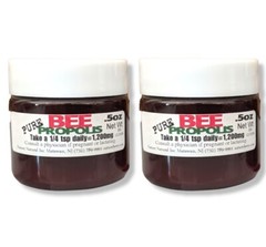 BEE PROPOLIS 0.5oz (2 Jars= Total 1oz) CONVENIENCE Size 100% PURE RAW PROPOLIS