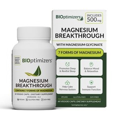 BIOptimizers Magnesium Breakthrough 7 Forms Full Spectrum Supplement Capsules