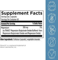 Magnesium Glycinate Complex – 120 Capsules for Sleep, Heart & Bone Health