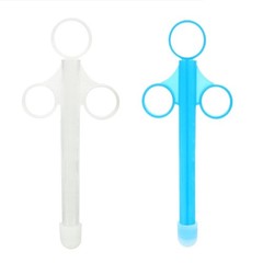 Lube Applicator for Women Man, 2PCS Injector with 10ml Scale Smooth Rounded C…