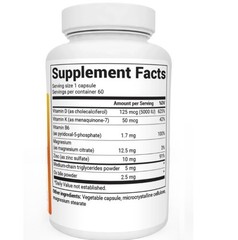 Dr. Berg’s D3 & K2 Vitamin, 5000 IU, 50 mcg per serving, 60 Capsules
