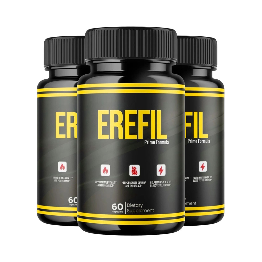 3-Pack Erefil Capsules – Erefil Male Health & Performance Support – 180 Caps