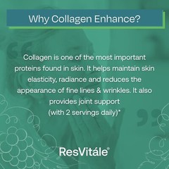 ResVitále Resveratrol Collagen Enhance – Beauty Supplement with Hyaluronic Acid