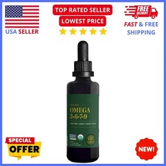 Global Healing Organic Omega 3 6 9 7 Fish-Free Non-GMO Seaberry Flaxseed Oil 2oz