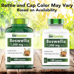 Boswellia Extract Capsules, 120 Count | 1,200 Mg per Capsule | 65% Boswellic Aci