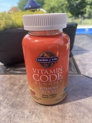 Vitamin Code Garden Of Life Gummies D3 & K2 Raspberry Lemon, 45 Gummies Exp 2/25