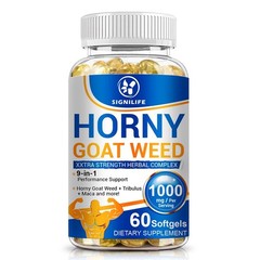 STRENGTH Horny Goat Weed Extract W/ Maca Root Powder, Saw Palmetto, L-Arginine-
