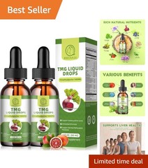 1000MG TMG Liquid Drops – Fast Absorbing Blood Orange Flavor for Daily Wellness