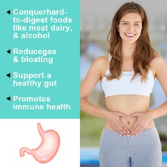 Digestive Enzymes w/ Prebiotic & Probiotics, Gas, Constipation & Bloating Relief