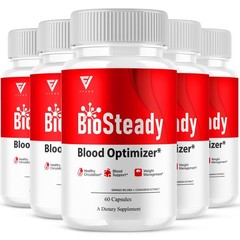 (5 Pack) BioSteady Blood Optimizer, Bio Steady Advanced Formula (300 Capsules)