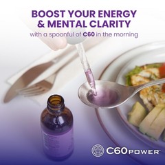 C60 Power MCT 4 oz Organic Coconut Oil, 99.99% Pure Carbon Fullerenes