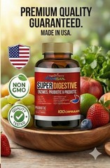 Enhanced Super Digestive Enzymes 100 Caps probiotic & prebiotic