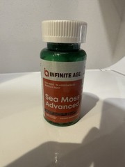 INFINITE AGE Sea Moss Advanced 1250mg Superfood, High-Potency, Vegan 60 Capsules