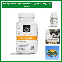 100 L-Lysine Capsules 500mg – Supports Healthy Skin & Tissue Production