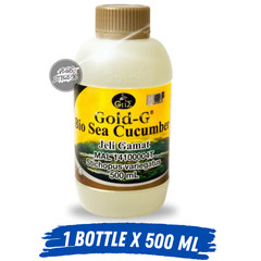 SEA CUCUMBER JELLY GOLD-G GAMAT 500ML Stichopus Variegatus Extract Natural