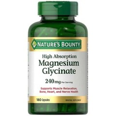 Nature’sBounty 180ct High Absorption Magnesium Glycinate 240mg Exp 5/26 Freeship
