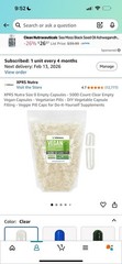 Vegan Empty Pill Capsules Size 0 Clear 5000 Count Pack of 1 New Sealed