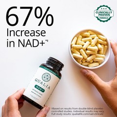 Qualia NAD Supplement — Clinically Proven to Boost NAD+ up to 67%. Optimized …