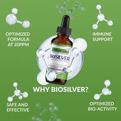 BioSILVER Ionic Colloidal Silver 20 PPM Liquid 4oz Dropper by Thrival Labs