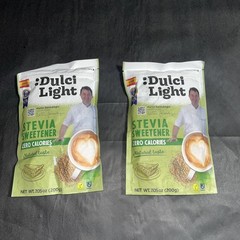 2 Pack Dulci Light Stevia Sweetener 200g Each Zero Calories for Drinks/Foods