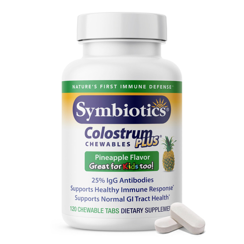 Symbiotics Naturade Colostrum Chewable Tablets Immune Digestive Support