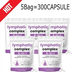 4X 6-in-1 Lymphatic Complex,Lymphatic Drainage Supplements|Herbal US HOT Blend
