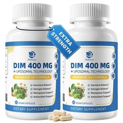 Lukaree DIM Supplement 400MG for Women – 12 in 1 Liposomal Dim Capsules- with Bl