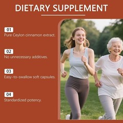3X Ceylon Cinnamon 7200mg Equivalent 300 Softgels MCT Oil Dietary Supplement
