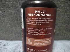 Ancient Nutrition Male Performance Grass-Fed Liver Prostate Pancreas 180 Capsule