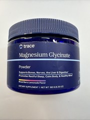 Trace Minerals Magnesium Glycinate Powder Mixed Berry Lemonade 180g 60 Scoops