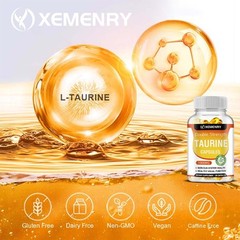 Double Strength Taurine Capsules 1000mg – Healthy Nerve And Eye, Memory Support