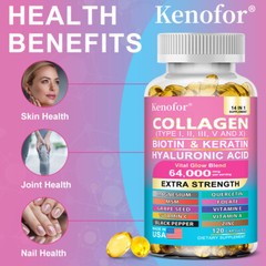 Collagen Capsules,Supports Healthy Skin,Hair,Nails And Joints,Antioxidant