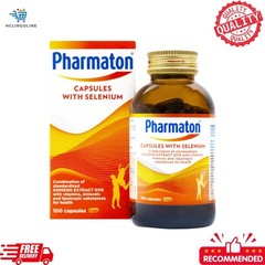1 x PHARMATON with Ginseng G115 (100 capsules) Ginseng & Selenium Energy Booster