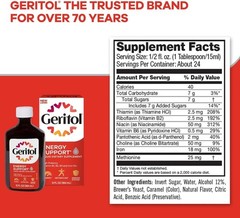 Geritol Liquid Multivitamin and Iron Supplement for Energy Support 12 Fl Oz