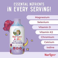 MaryRuth’s Kids’ Nighttime Vegan Multimineral Liquid – 15.2oz: Sugar-Free
