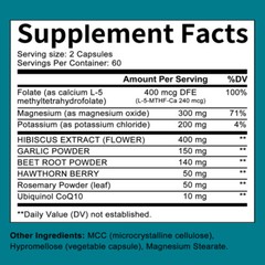 Blood Circulation Health Heart Blood Vessels Artery Circulation Flow 120 Pill US