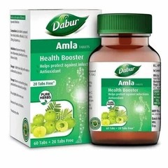 DABUR Amla Natural Health Booster Rich in Antioxidants 60Tabs