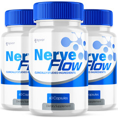 Nerve Flow Advanced Nerve Support Formula Maximum Strength Vitamin 180 Capsules