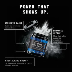 BEYOND RAW GNC Creatine Monophate, Unflavored, 9.9 Oz, 30 Servings | Dual Pow…