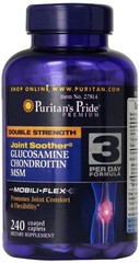 Puritan’s Pride Glucosamine, Chondroitin & MSM for Joint 240 Caplets 3 per day