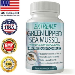 Green Lipped Mussel Joint Support & Cholesterol 660 Heart Supplement 60 Capsules