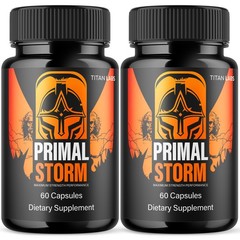 (2 Pack) Primal Storm Advanced Male Support Supplement PrimalStorm 120 Capsules