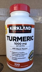 Kirkland Signature Turmeric with Black Pepper 1000mg 320 Count