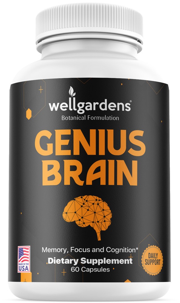 Wellgardens Brain Supplements for Memory Focus Cognition Clarity – Daily Support